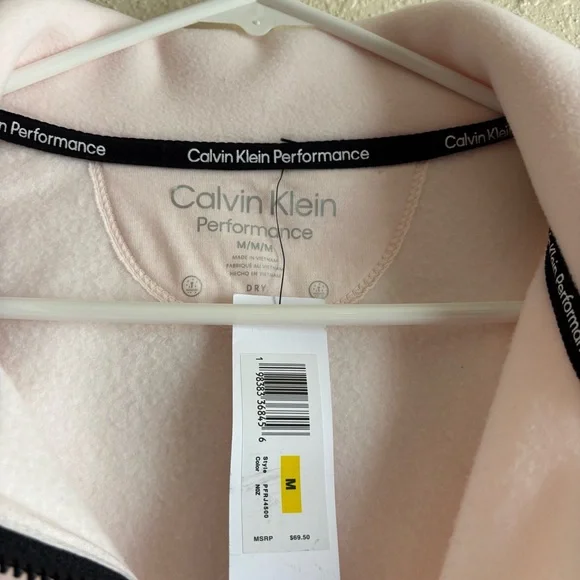 Calvin Klein Performance Light Pink Jacket - Picture 3 of 6